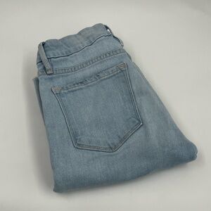 Frame Women's 24 Le Crop Mini Boot Light Wash Blue Denim Jeans‎